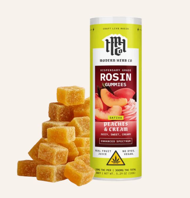 Gummies by Modern Herb Co (30 CT) 300 MG THC, Type: Peaches &amp; Cream