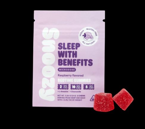 Snoozy Sleep Microdose Gummies (Sleep with Benefits), Amount: 2ct