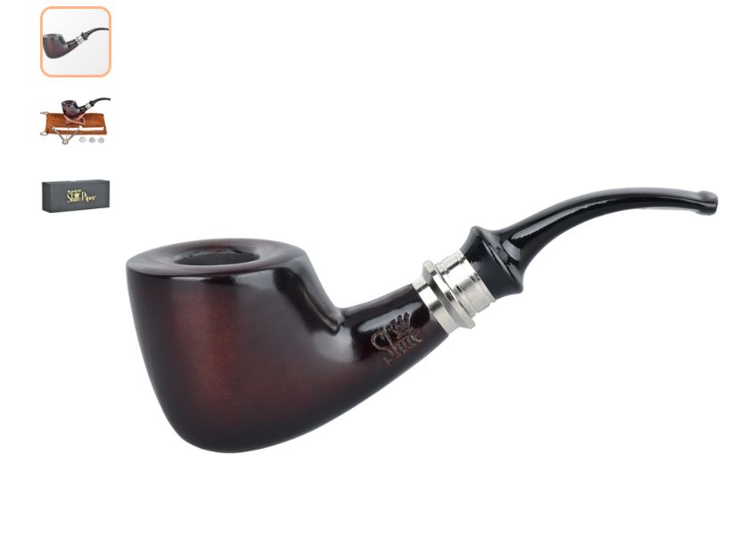 Pulsar Shire Pipes The Scout | Bent Dublin Smoking Pipe | 5.5"