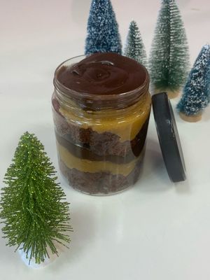 Holiday Cupcake Jar - German Chocolate