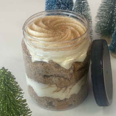 Holiday Cupcake Jar - Gingerbread