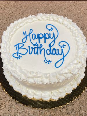 Gluten Free Simple Happy Birthday Cake