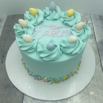 Easter Cake with Easter Eggs