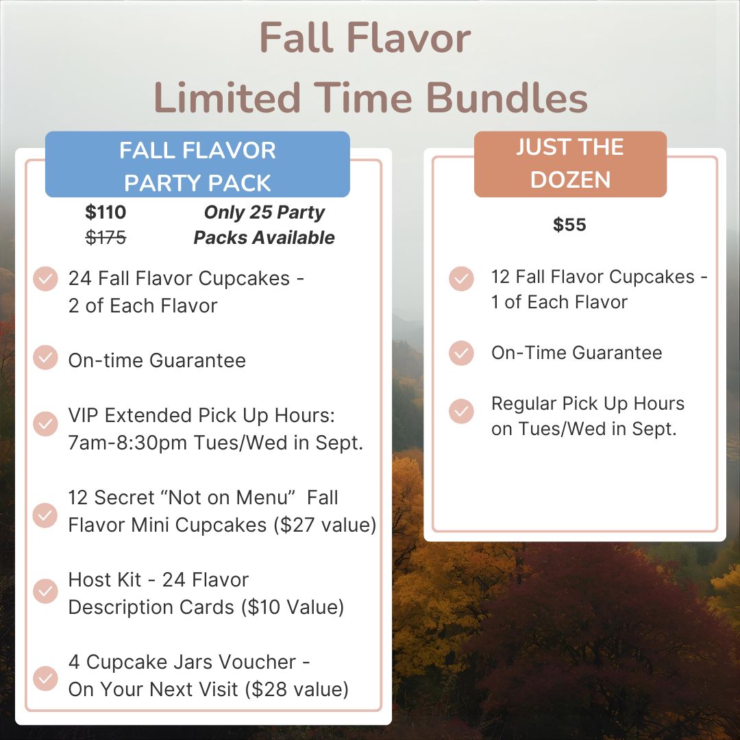 Fall Flavor Limited Time Bundles (See Details Below)