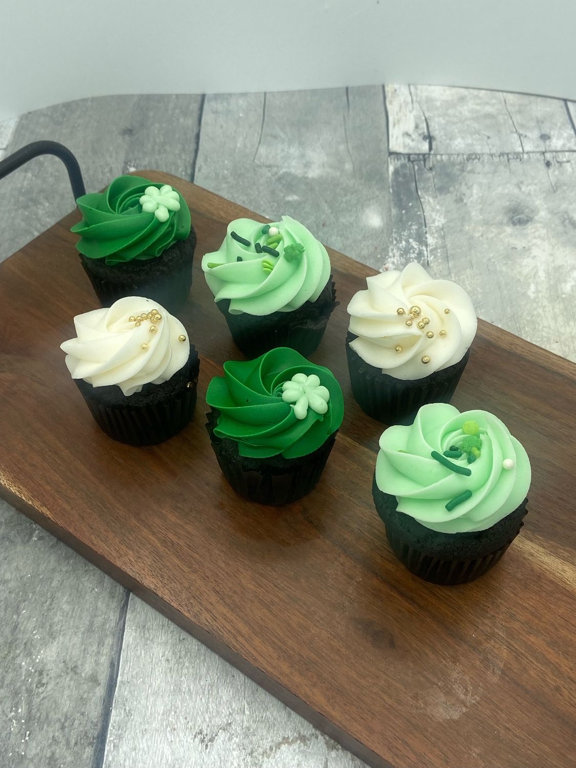 St. Patrick's Day Cupcakes - Dozen Mini Size