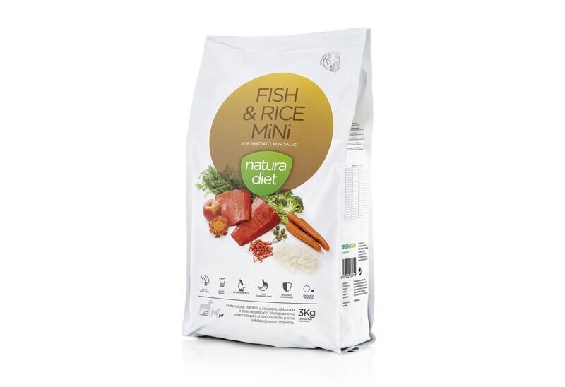 Natura Diet FISH & RICE MINI 3 kg