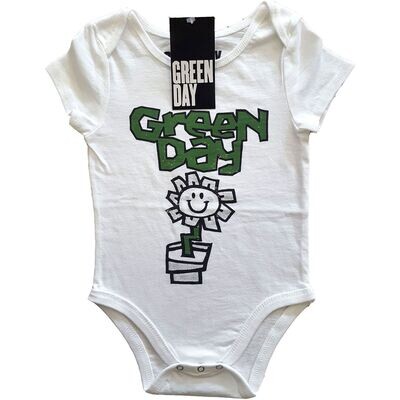 Green Day 'Flower Pot' Kids Baby Grow