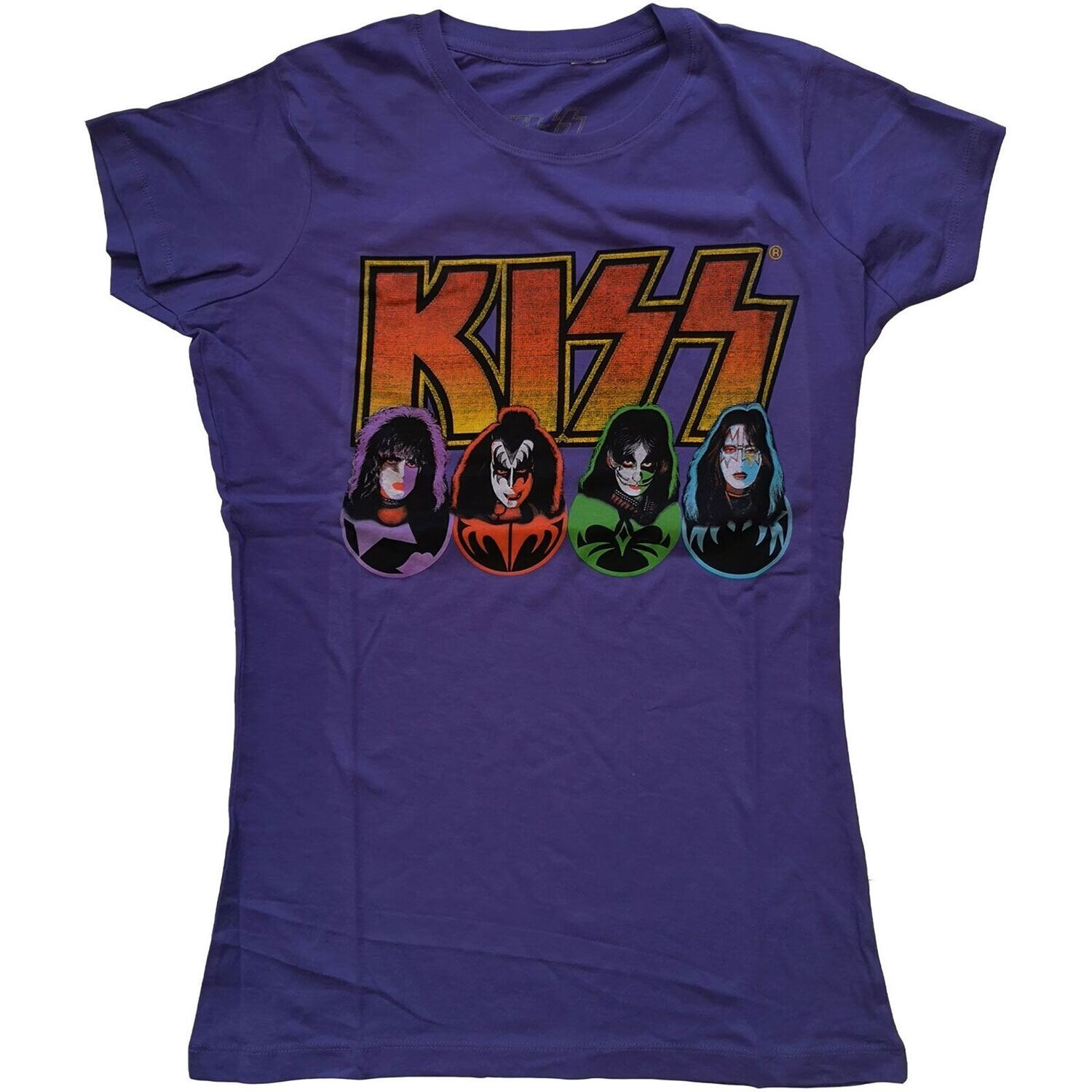 KISS 'Faces & Icons' Ladies T-Shirt