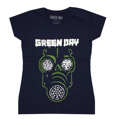 Green Day 'Green Mask' Ladies T-Shirt