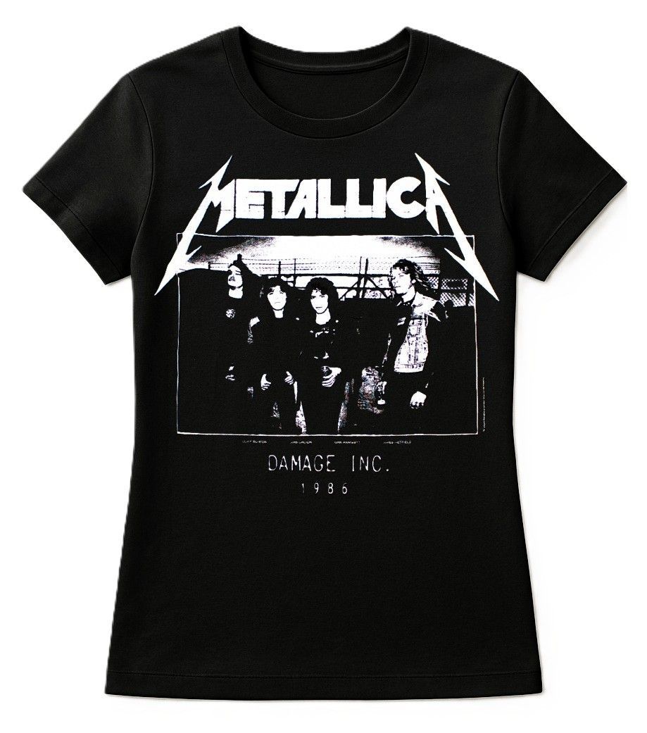 Metallica 'MOP Photo' Damage Inc Tour Ladies T-Shirt