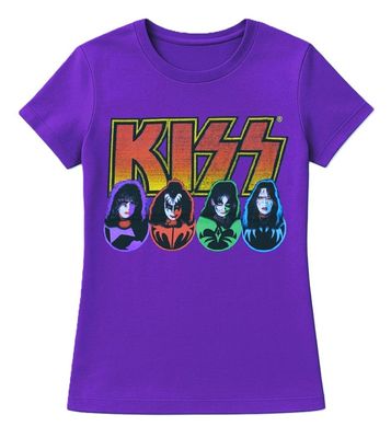 KISS 'Faces & Icons' Ladies T-Shirt