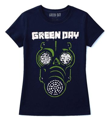 Green Day 'Green Mask' Ladies T-Shirt