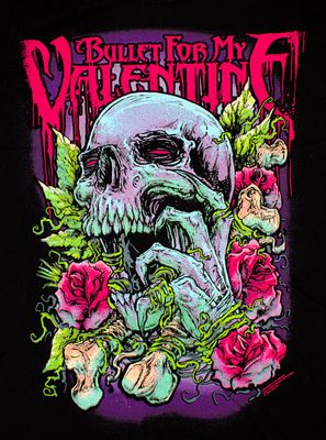 Bullet for My Valentine Red Skull Eyes T-Shirt