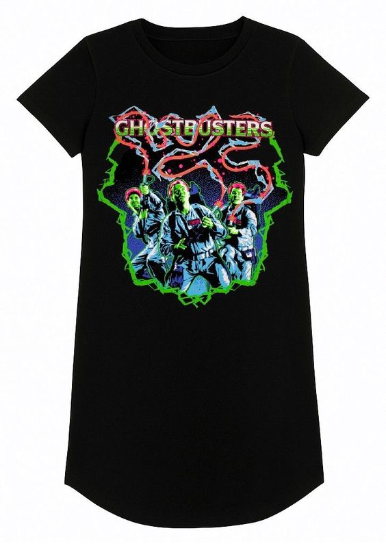 Ghostbusters 'Arcade Neon' T-Shirt Dress