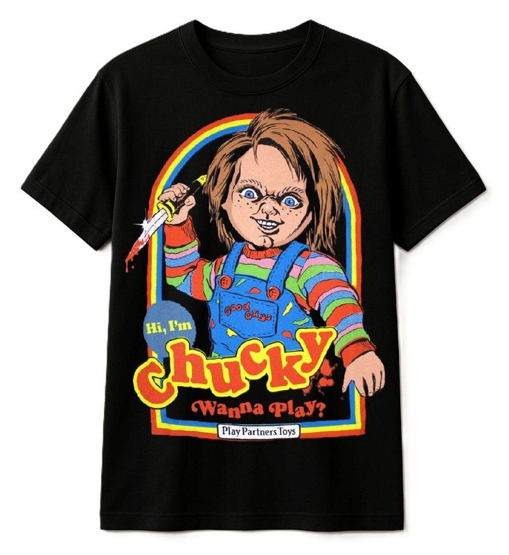 Chucky 'Wanna Play' Steven Rhodes T-Shirt