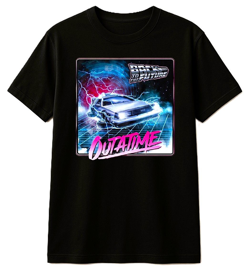 Back To The Future 'Outa Time Neon' Unisex T-Shirt