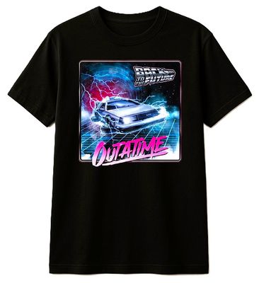Back To The Future 'Outa Time Neon' Unisex T-Shirt Back To The Future 'Outa Time Neon' Unisex T-Shirt