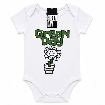 Green Day 'Flower Pot' Kids Baby Grow Green Day 'Flower Pot' Kids Baby Grow