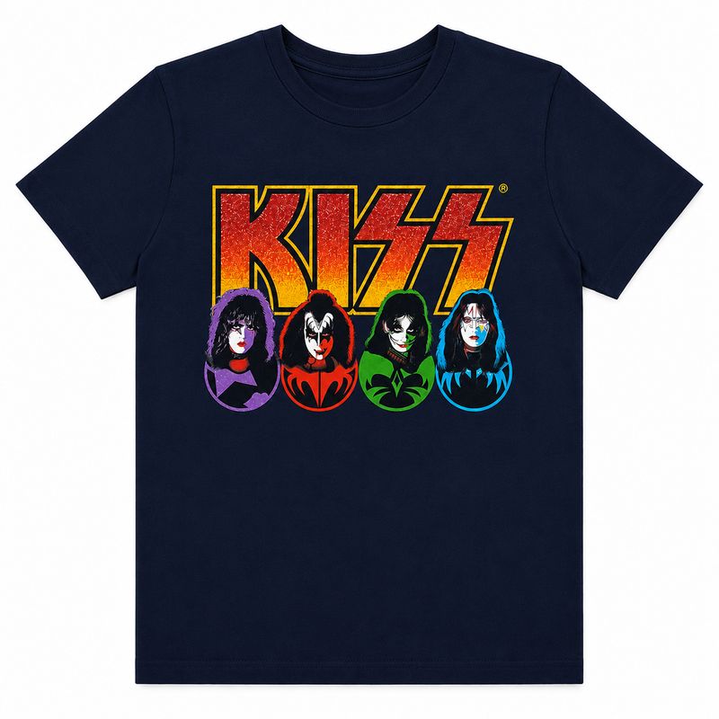 KISS 'Faces & Icons' Kids T-Shirt