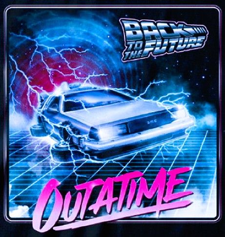 Back To The Future 'Outa Time Neon' Unisex T-Shirt