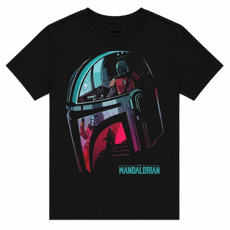 Star Wars Mandalorian Helmet Reflection Unisex T-Shirt
