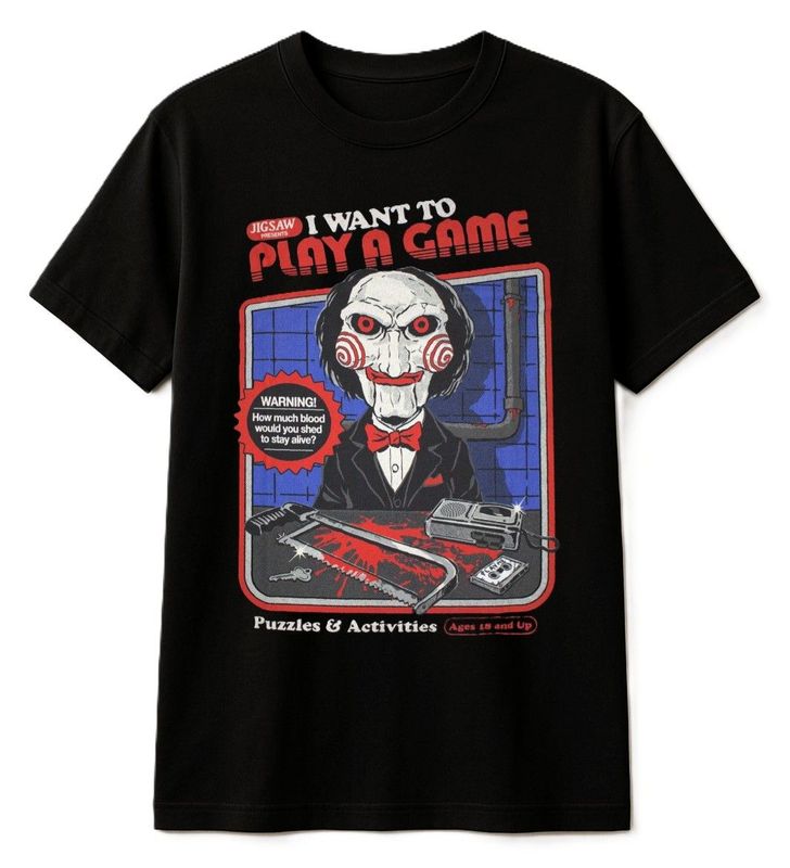 Saw 'I Want To Play A Game' Steven Rhodes T-Shirt