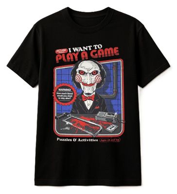 Saw 'I Want To Play A Game' Steven Rhodes T-Shirt