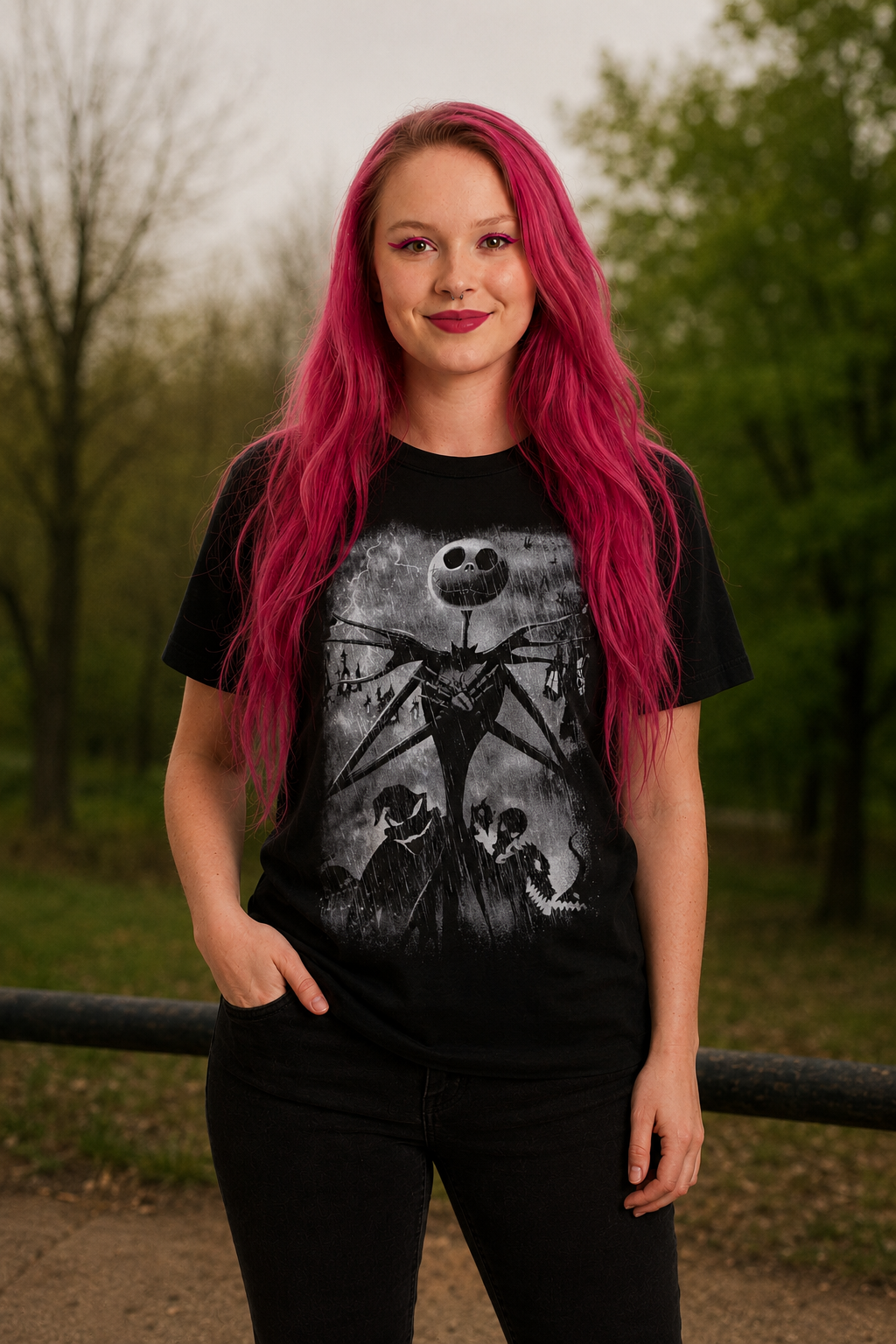 Nightmare Before Christmas 'Stormy Skie' Unisex T-Shirt