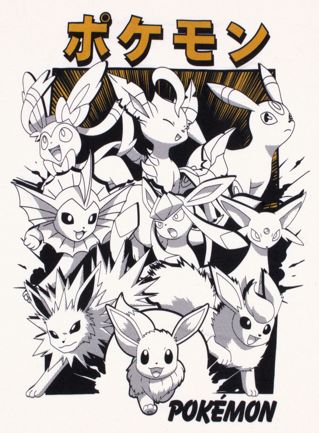 Eevee Evolutions Katakana Pokémon