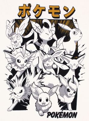 Eevee Evolutions Katakana Pokémon Eevee Evolutions Katakana Pokémon