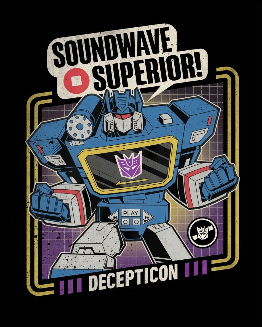 Soundwave Superior Transformers T-Shirt