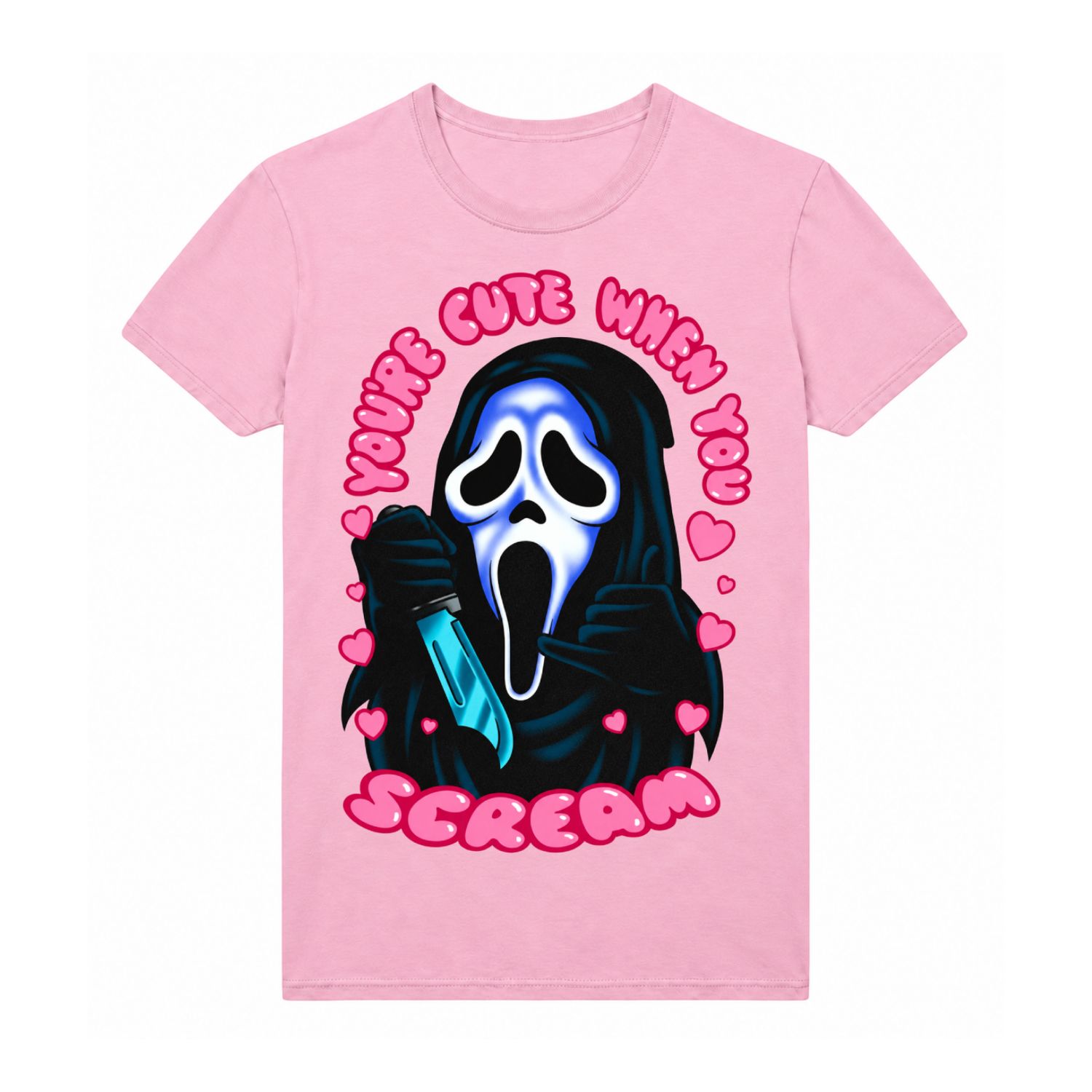 Ghost Face 'Your Cute When You Scream' T-Shirt Ghost Face 'Your Cute When You Scream' T-Shirt