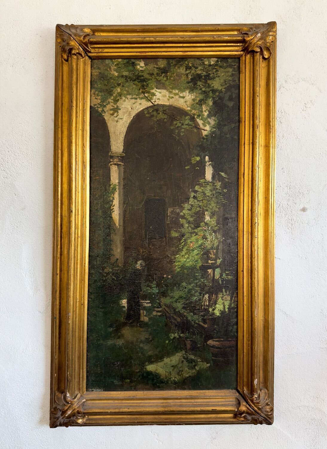 Dipinto con portico antico 1920