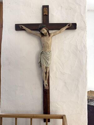 Cristo in legno policromo