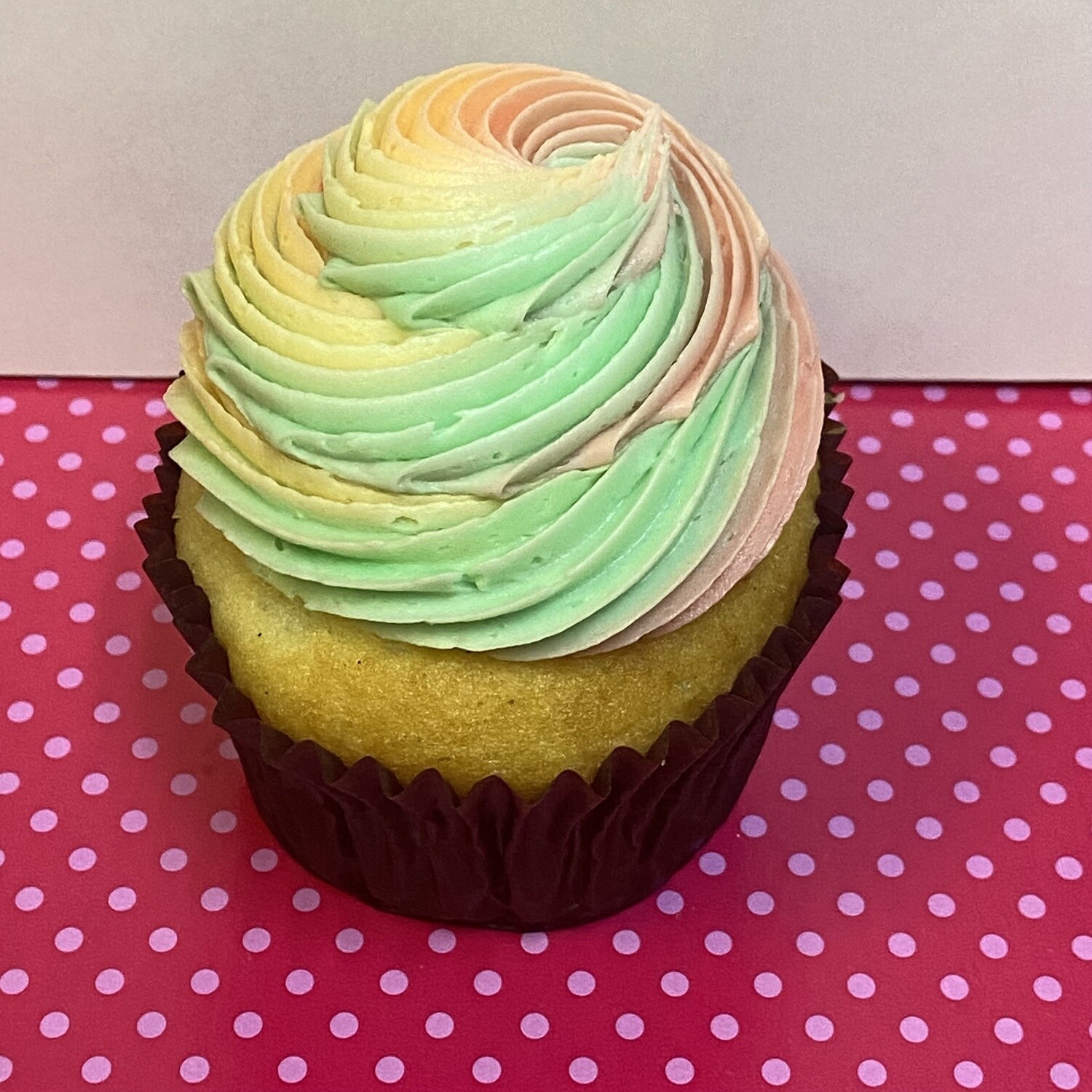 Rainbow Sherbet Cupcake - Wednesday