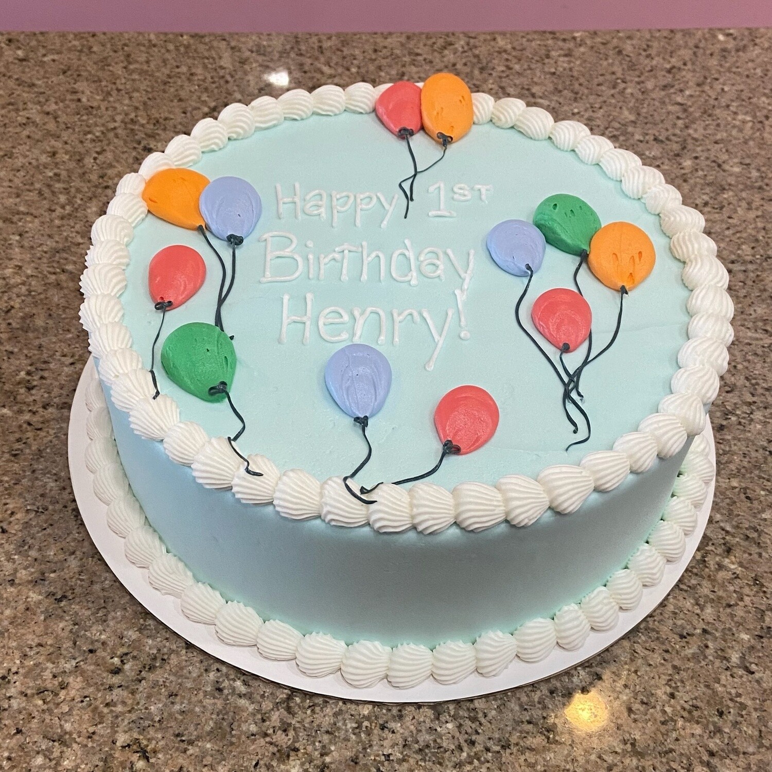 Happy Birthday Balloon Cake