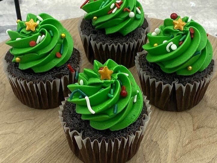 Christmas Tree Cupcake
