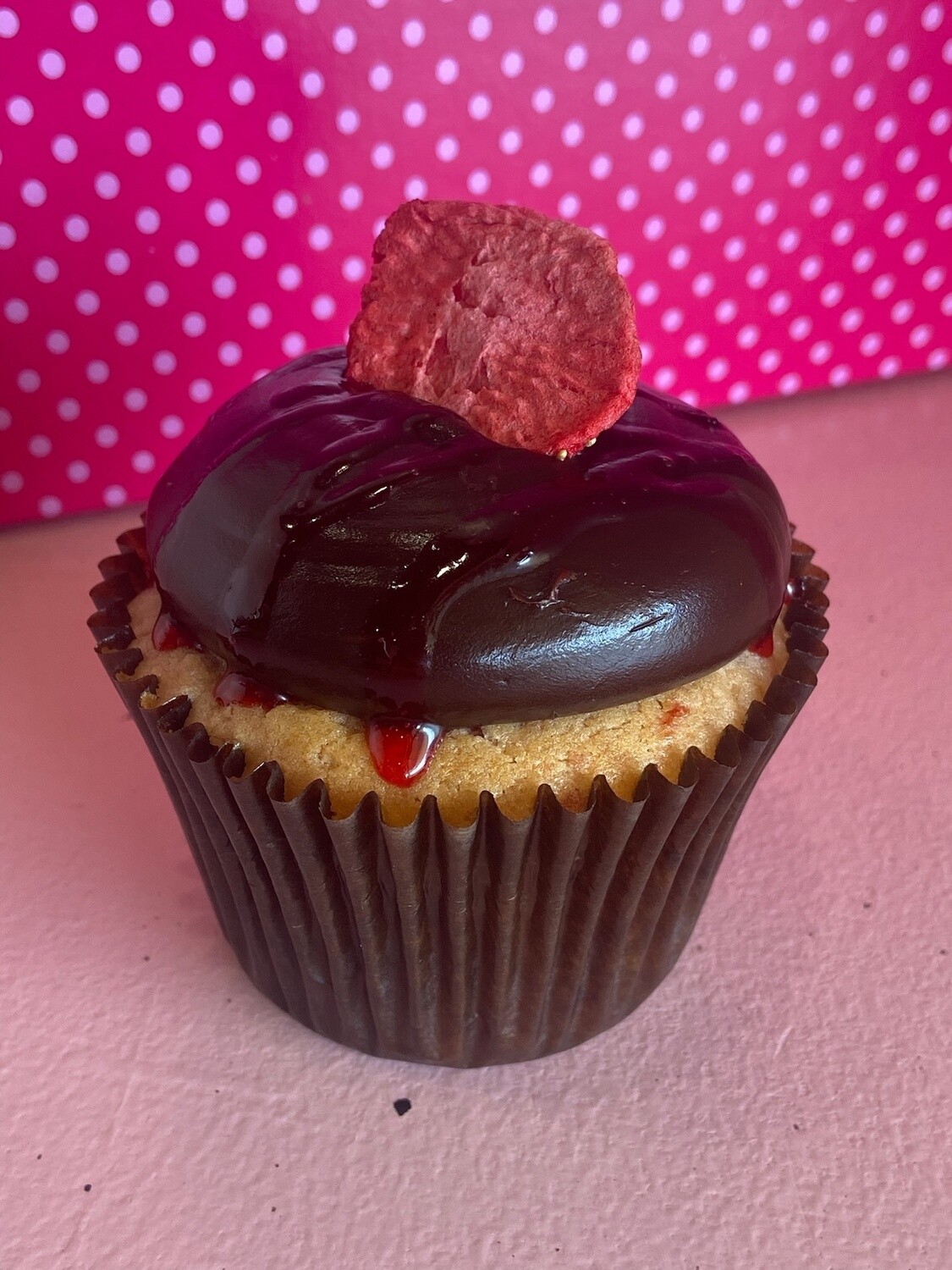 Chocolate Covered Strawberry Cupcake - Wednesday
