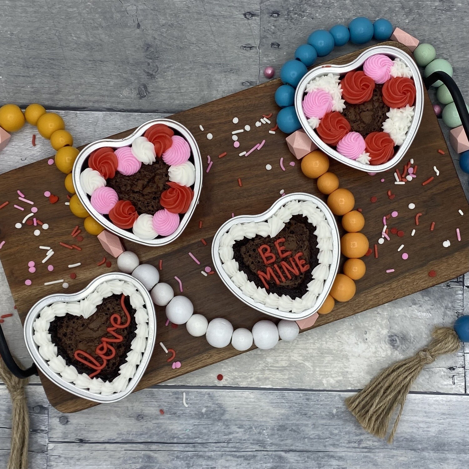 Valentine's Brownie Hearts 4-Pack
