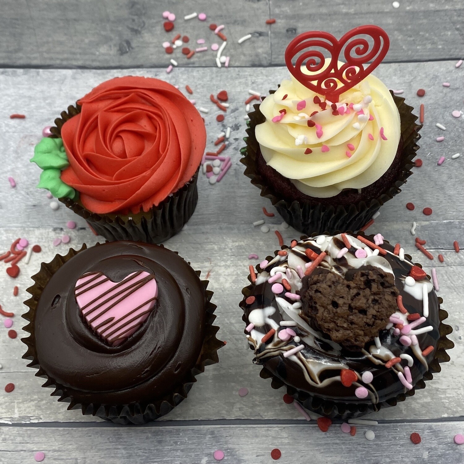 Valentine's Day Special 4-Pack Cupcakes Pre-Order Gluten Free