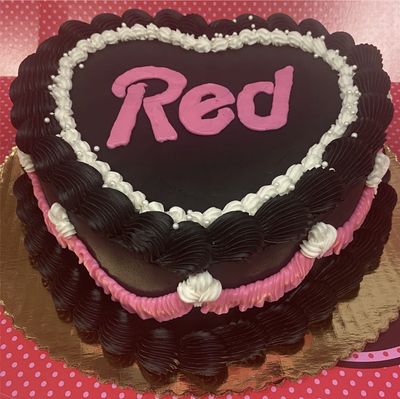 Vintage Barbie Theme Heart Cake