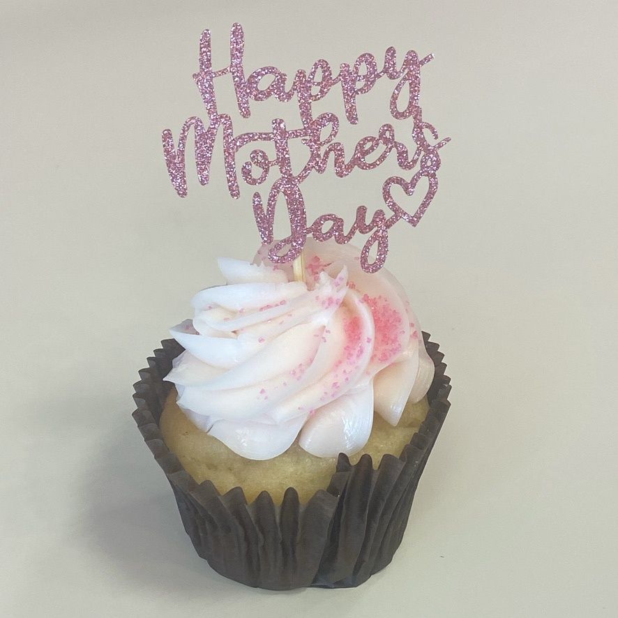 Happy Mother&#39;s Day Cupcake with Topper