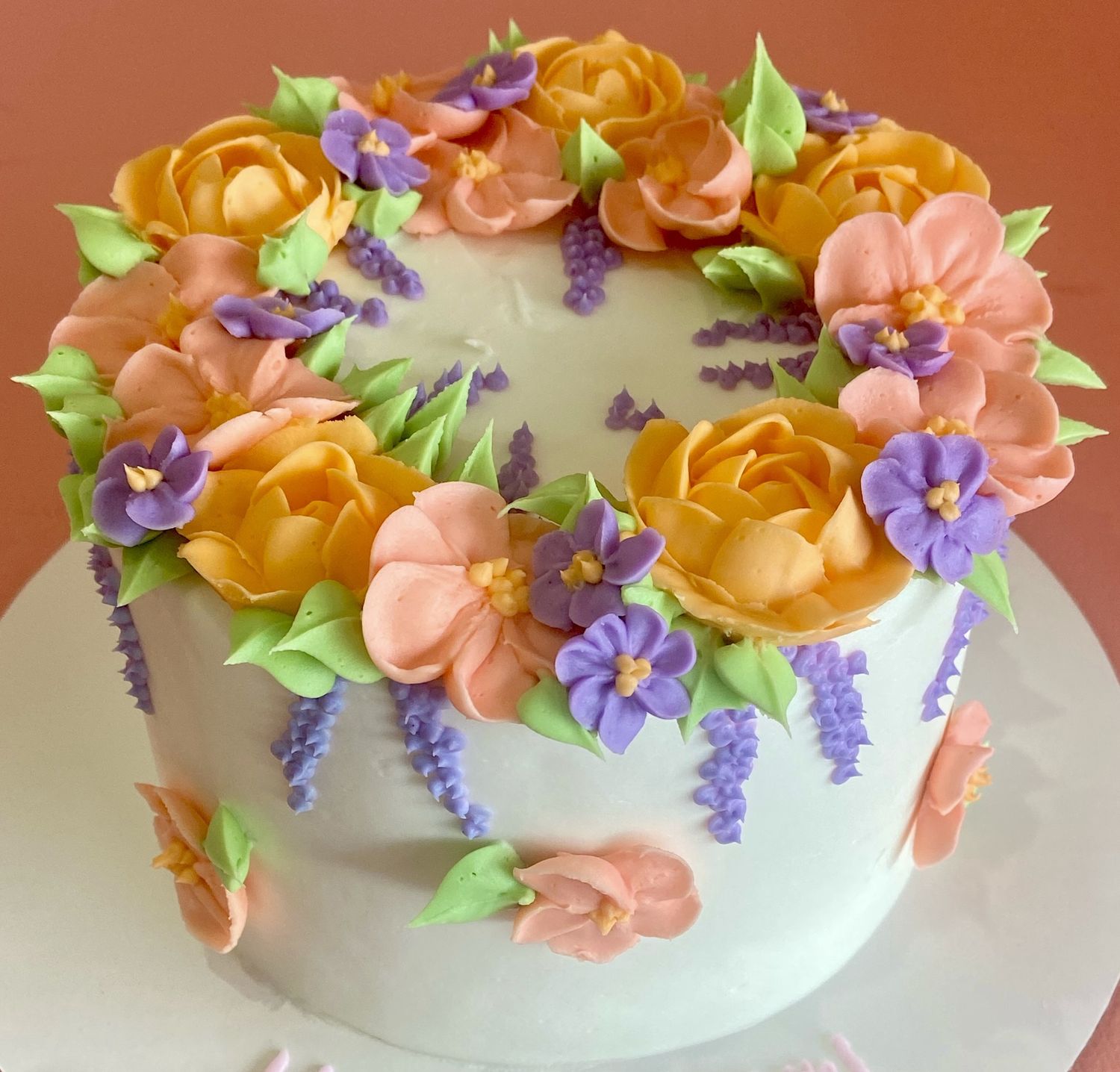 Mother&#39;s Day Flower Cake, Size: 6 inch (feeds 6-8 people), Cake Flavor: Vanilla