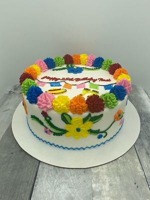 Fiesta Theme Birthday Cake