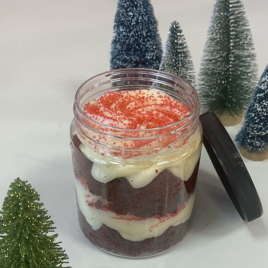 Holiday Cupcake Jar - Red Velvet