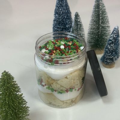 Holiday Cupcake Jar - Birthday Cake