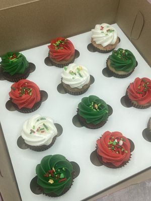 Holiday Mini Cupcakes - Dozen