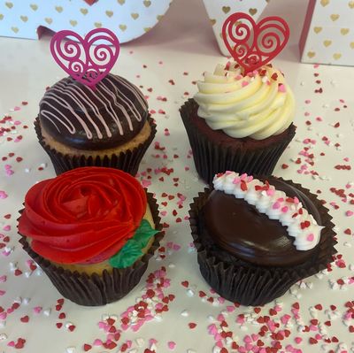 Valentine's Day Special 4-Pack Cupcakes Pre-Order Gluten Free
