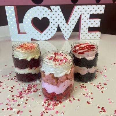 Valentine's Day Cupcake Jar Gift Set - 3-Pack - Choose Your Flavors