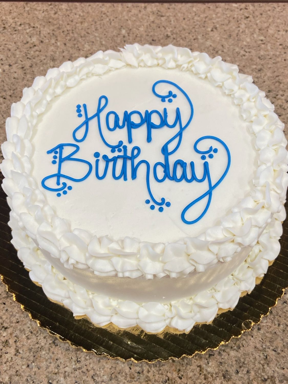 Gluten Free Simple Happy Birthday Cake